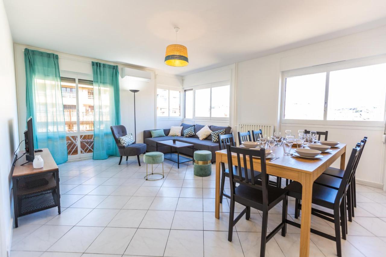 Ferienwohnung Superbe 100M2 - 2 Balcons - Proche Gare - Climatise Marseilles Exterior foto